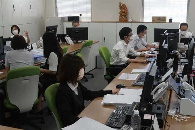 増床しても高い機能性を維持している岡山県倉敷市の本部事務局のオフィス