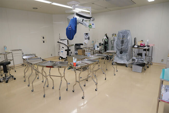 全身麻酔で角膜移植手術ができる手術室