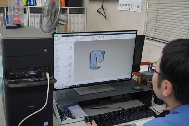 3D-CADを活用する様子