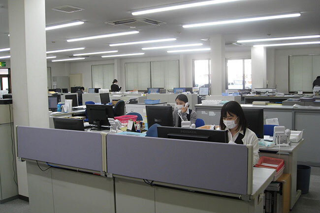 ICTを積極活用しているミヨシ産業のオフィス